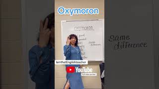 Oxymoron Let’s learn about what this term means teach grammareducator englishlanguage grammar [upl. by Peppy]