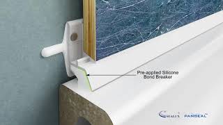 Panseal Shower Wall Panel Seal joint movement [upl. by Enyaw]