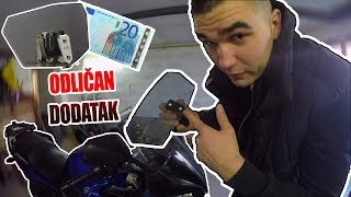 KORISTAN DODATAK ZA MOTOR ZA 20 EVRA   DEFLEKTOR ZA VIZIR [upl. by Yorgerg726]