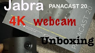 Jabra PANACAST 20 webcam Unboxing  4K [upl. by Muiram276]