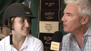 Stephanie Riggio at the Hampton Classic with R Scot Evans VVHTV [upl. by Ynnej]