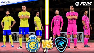 FC 25 VOLTA  Ronaldo Zidane Messi Ronaldinho Neymar Beckham  Al nassr VS Soccer AID [upl. by Nnayd875]