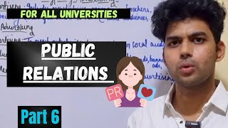 Advertising Management  Public Relations  For all Universities  BBA MBA [upl. by Ciel]