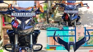 Hero Xtreme 125R Me R15 Ka Winglet Install 💥 Hero Xtreme look good or bad 🔥🤔 Visit Full video [upl. by Heida]