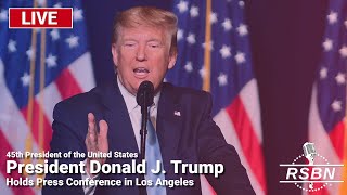 LIVE REPLAY President Trump Holds Press Conference in Los Angeles  91324 [upl. by Greenberg210]