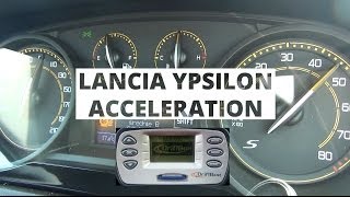 Lancia Ypsilon 12 69 hp  acceleration 0100 kmh [upl. by Aicnilav]