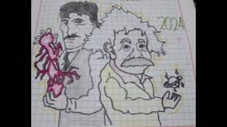 Nikola Tesla y Albert Einstein Meme quemado xd [upl. by Ayekahs]