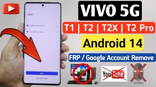 Vivo T2 Pro 5G FRP Bypass  Android 14  How to FRP Bypass Vivo Android 14  Without PC [upl. by Neve]