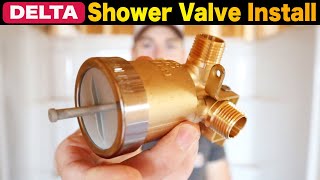 DEMO Delta Faucet R10000UNBXHF MultiChoice Shower Valve Body for Shower Faucet Trim Kits [upl. by Eaneg]