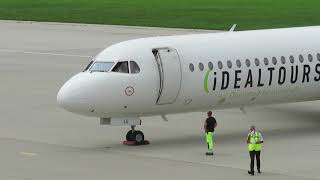 Avanti Air Idealtours Livery Fokker 100 departure from Innsbruck Airport [upl. by Buddy701]