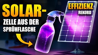 Geniale Erfindung SprühSolarzelle 95 günstiger als Solarmodule [upl. by Rosecan691]