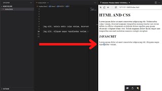 Show Chrome Browser Side By Side In Visual Studio Code  Auto Refresh Browser In Visual Studio Code [upl. by Acisej]