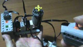 Multiple Receiver for one motor method in LEGO PF system [upl. by Haelhsa846]