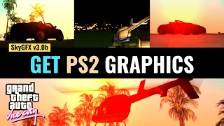 How to get ps2 graphics in gta vice city  How to install skygfx gta vc  Gta vc ps2 atmosphere [upl. by Anastasia823]