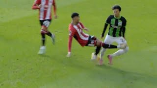 Mason Holgate sent off for ‘RECKLESS LEGBREAKING’ tackle against Brighton  Mason Holgate Red Card [upl. by Adirehs]