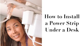 How to Install A Power Strip Under a Desk [upl. by Gillett103]