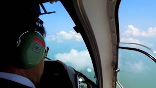 Sikorsky S76 Take Off from Nakhon Si Thammarat Airport to the Offshore Gas Field in Thailand [upl. by Miller820]