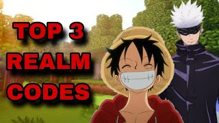 NEW TOP 3 BEST REALM CODES FOR MINECRAFT BEDROCK EDITION [upl. by Francine]