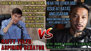 IDOL RAFFY TULFO MULING KINAGALITAN SI ATTY LIBAYAN BATASNATIN [upl. by Marlena]