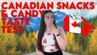 American Tries Canadian Snacks amp Candy [upl. by Fulvia536]