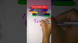 write evolet in calligraphy calligraphy shorts CraftbyAyushi [upl. by Pan]