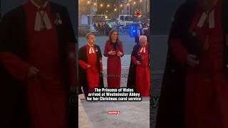 The Princess of Wales arrived at Westminster Abbey for her Christmas carol service princessofwales [upl. by Ainafets550]