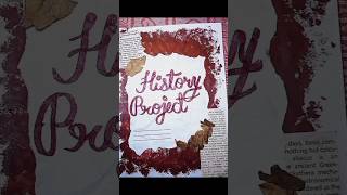 History Project Front Page Design shorts diy like subscribe [upl. by Fenelia]