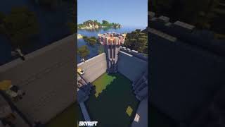 Unique Floating Island Castle in Minecraft StepbyStep Build Tutorial Shorts [upl. by Aicrop]