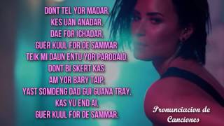 Demi Lovato Cool For The Summer  Pronunciación [upl. by Cerf]