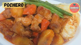 Savory Pork Pochero RecipePocherong Baboy [upl. by Zirkle]