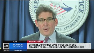 Massachusetts State Police troopers arrested in alleged commercial drivers license scheme [upl. by Woehick]