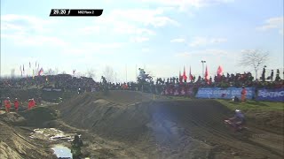 Tom Vialle crash  MXGP of Lombardia 2022 [upl. by Aiynot]