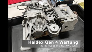 Haldex Gen4 Wartung Saab 95 NG 2011 Aero XWD [upl. by Annailuj]