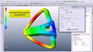 Plastic flow analysis  Integrated CAD  CAM  CAE from Vero Software [upl. by Bergwall301]