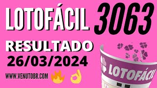 🍀 Resultado Lotofácil 3063 [upl. by Ajuna368]