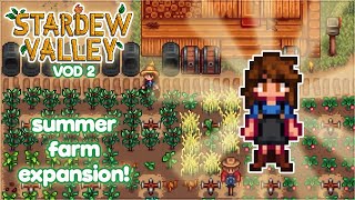 AUTOMATING with Sprinklers 💧🚿  Stardew Valley Perfection Farm Day 2 [upl. by Sinegold786]