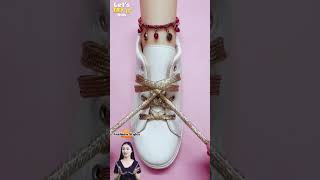 Trending Shoe Lacing Style Fashion Shoelaces for Sneakers shorts shoelaces [upl. by Romaine]