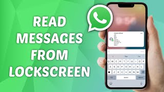 How to Read WhatsApp Messages from Lockscreen on iPhone [upl. by Evangelia6]