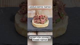 Tartar vom Smoker  Rezept für leckeres RinderTartar tartar smoker  shorts [upl. by Elem404]