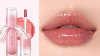 REVIEW  Son Tint Bóng Peripera Ink Mood Glowy Tint 012 WarmGorithm  Lipstick [upl. by Man]