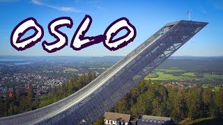 Holmenkollbakken Ski Jump in Oslo Norway DRONE [upl. by Wojak795]