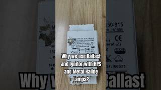 Why we use Ballast and Ignitor with HPS amp Metal Halide Lamps electrical electricalengineering [upl. by Osrock556]