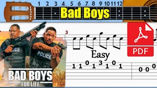 Bad Boys  Cops Theme Guitar Tab [upl. by Josh]