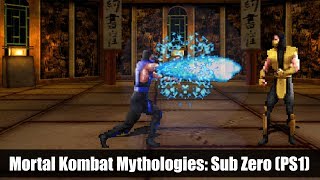 Is Mortal Kombat Mythologies Sub Zero a BAD Game PS1  Lets Play Friday [upl. by Enimajneb]