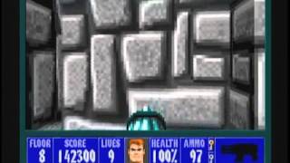 Wolfenstein 3D 100 Walkthrough E2M8 [upl. by Darryn]