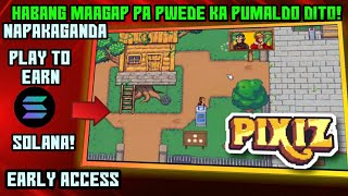 Pixiz Play To Earn in Solana Mini game and Exploration  ANG GANDA  Mint NFTs Now Early access [upl. by Anahsahs]