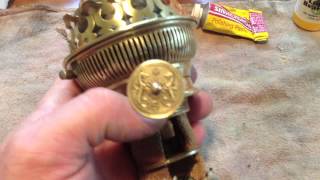 Ehrich amp Graetz lamp Matador burner service amp polish [upl. by Johnathan]