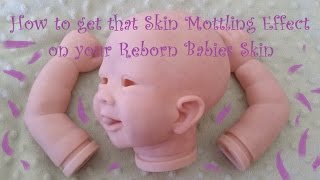 How to  Mottling Skin Tone Effect on Reborn Babies Learn to Paint Advanced Technique [upl. by Ellinehc]