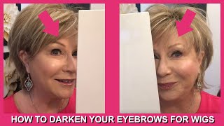 How to Darken Your Eyebrows for Wigs Official Godivas Secret Wigs Video [upl. by Eelrak]