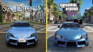 Directx 30 GTA SA vs Natural Vision Evolved GTA V  Los Mejores Mods Gráficos En Una Batalla [upl. by Aihtibat]